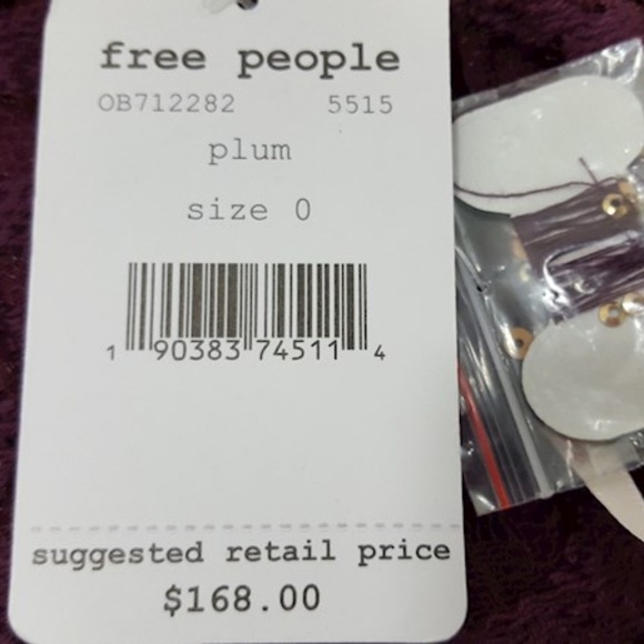 Gorgeous Free People Plum Dress NWT - Picture 5 of 8